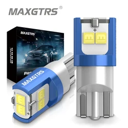 2Pcs W5W 3030 SMD Car T10 LED 194 168 Wedge Replacement Reverse Instrument Panel Lamp White Blue Bulbs For Clearance Lights