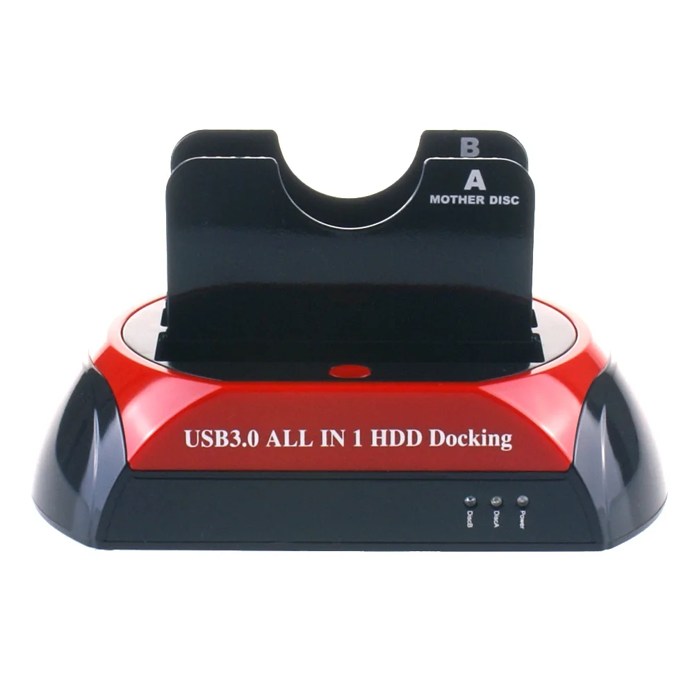 USB 2.0 to IDE SATA Hard Disk Cloning Dock All in One HDD Docking Station Dual Bay 2.5 Inch 3.5 Inch ESATA view 3