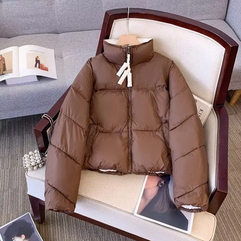 جاكيت شتوي رجالي جديد لعام 2024، سميك ودافئ، بتصميم رياضي عصري وأنيق، معطف طويل الأكمام بسحاب #4