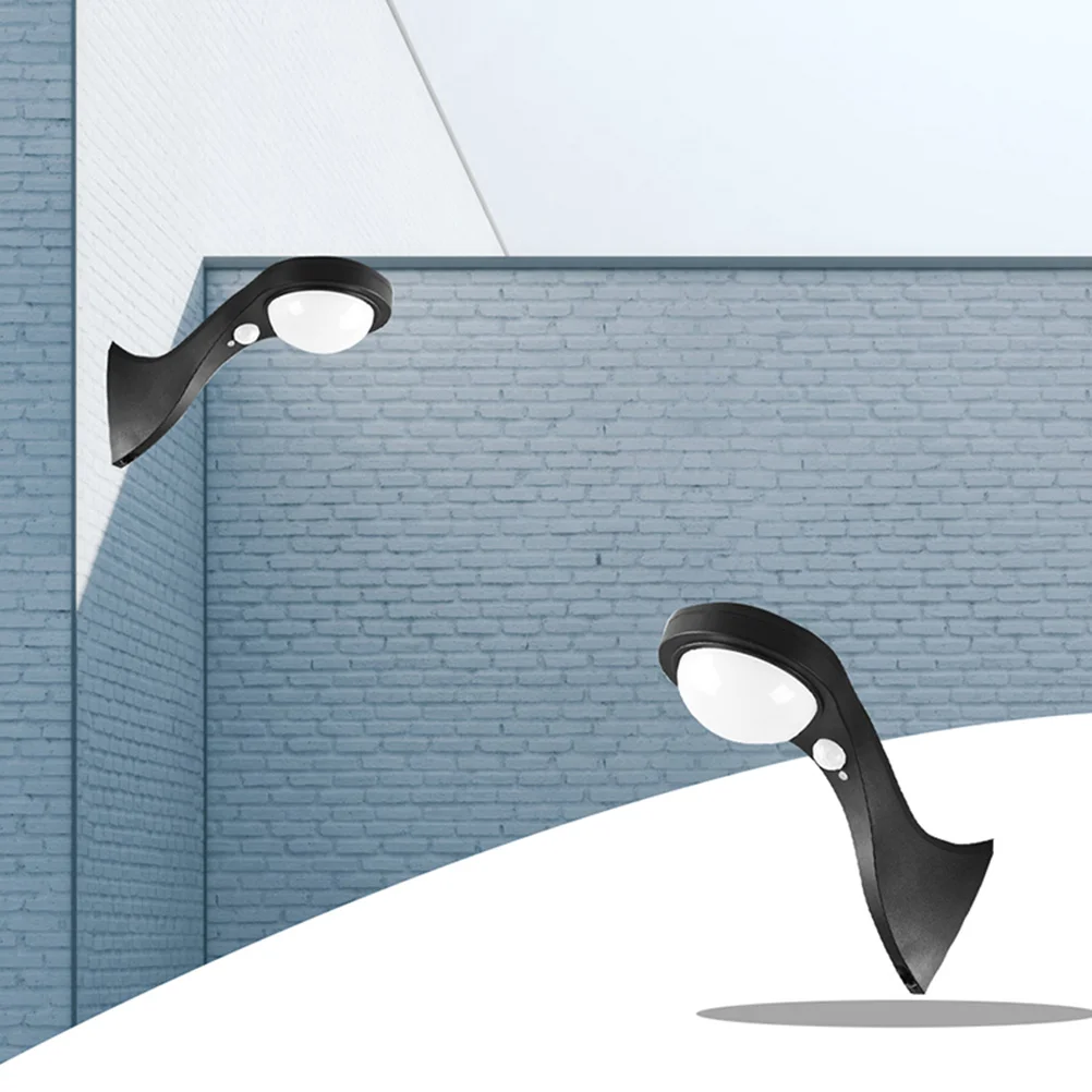 Solar Human Sensor Wall Light Outdoor Garden ABS High Efficiency Solar Panel Long Time Use Durable Continuous Working Night