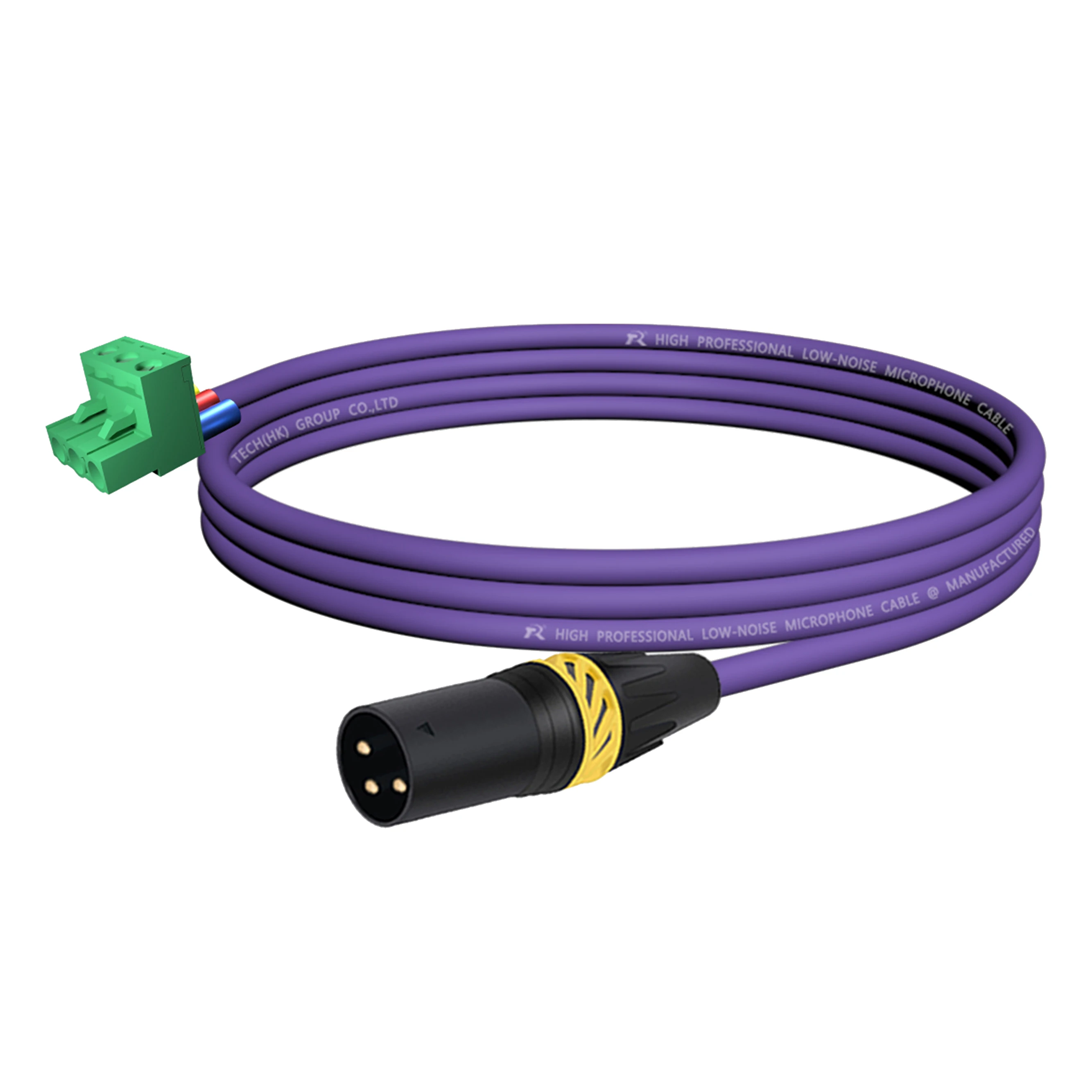XLR zu Phoenix Kabel, Geräuscharmes 3-Pin XLR Buchse und Stecker zu PHX3M/2EDG 5.08 PCB Schraubklemmen-Adapterkabel mit Sicherem Endgriff – Detail 8