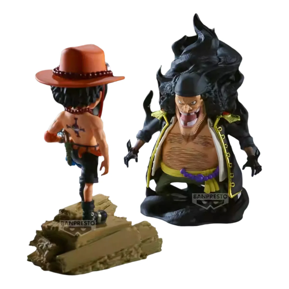 Bandai banpresto kit de modelo genuíno de uma peça wcf log histórias portgas · d · ace vs marshall · d · ensinar figuras de ação modelo meninos brinquedos