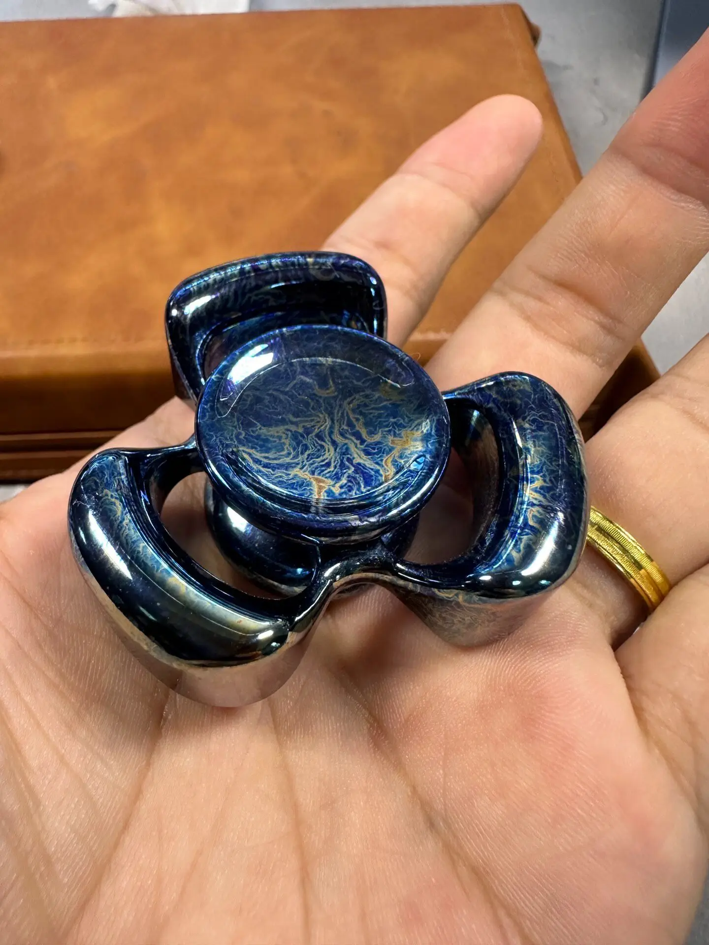 Used EDC YHEDC Storm Titanium Balance Line MEGA Decompression Toy
