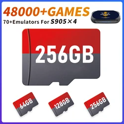 TF Game Card 70+ Emulators with 48000+ Retro Games for PSP/PS1/NDS/N64/DC/SS/MAME Plug & Play for S905X4 Game Console/TV Box
