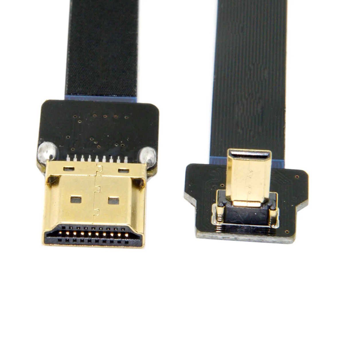 CY CYSM CYFPV 90 градусов вверх под углом FPV Micro HDTV Мужской к HDTV Мужской плоский кабель 50 см для FPV HDTV антенна