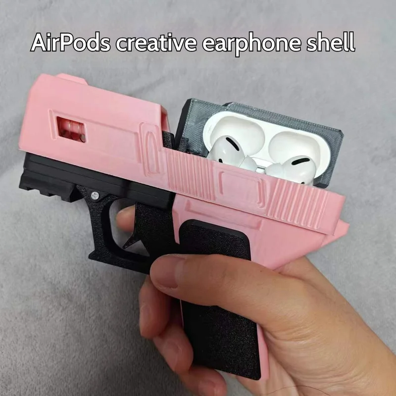 

3d Printed Earphone Protective Cover Drop-Proof Wireless Bluetooth Headphone Case For Airpods1/2/3/4/Pro Stylish Earphone Parts