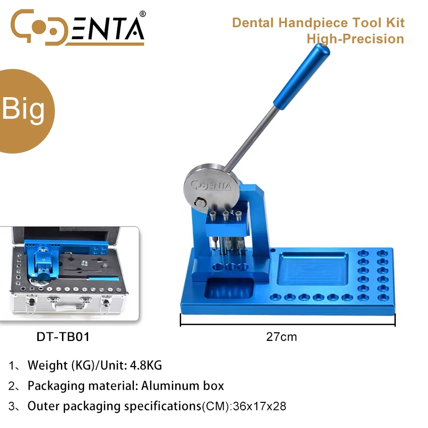 Dental Handpiece Assembly Kit - High Precision Manual Press Fixture for Dental Repair Tools