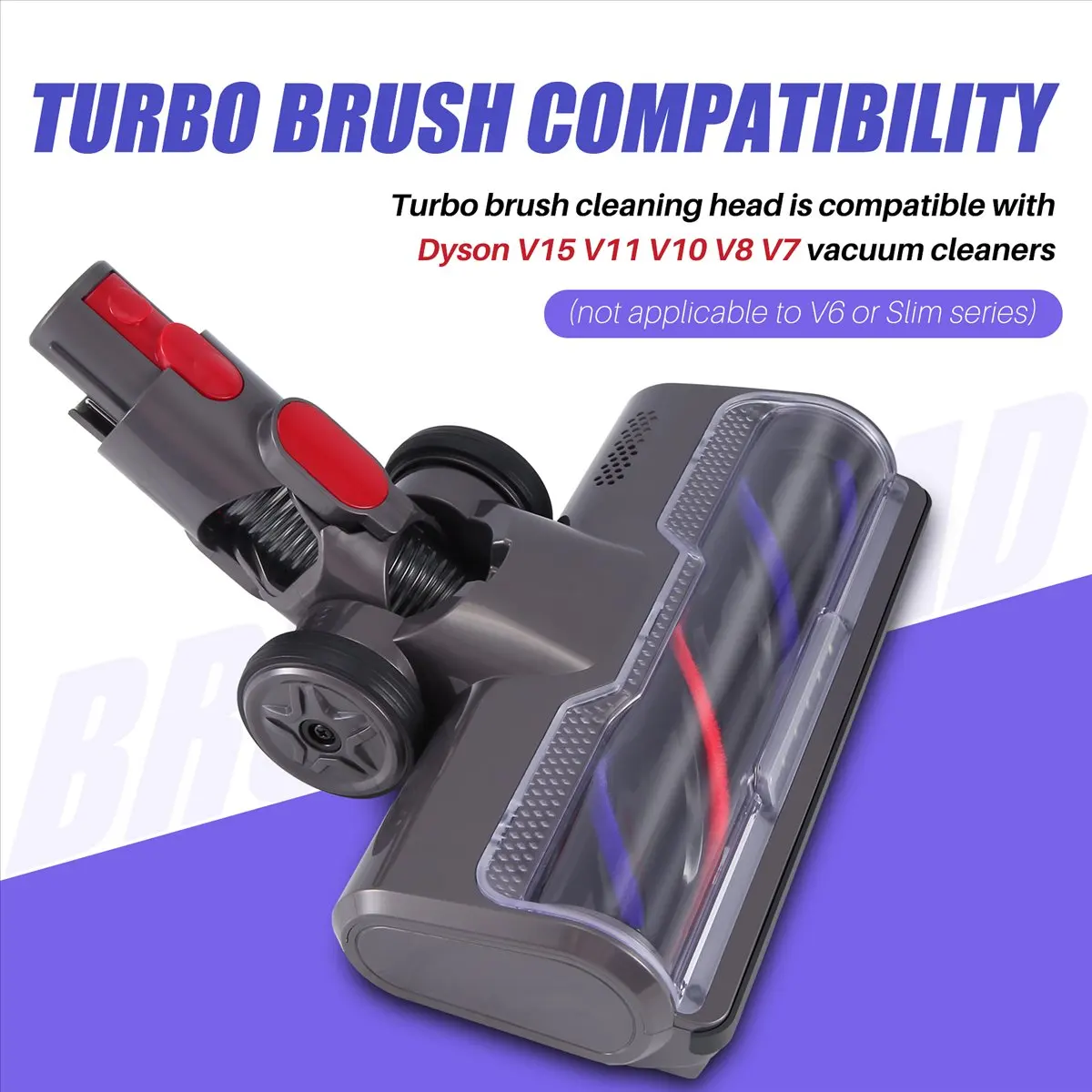 

Щетка HIWS для пылесосов V7 V8 V10 V11 V15, электрическая щетка с турбинным приводом, напольная щетка