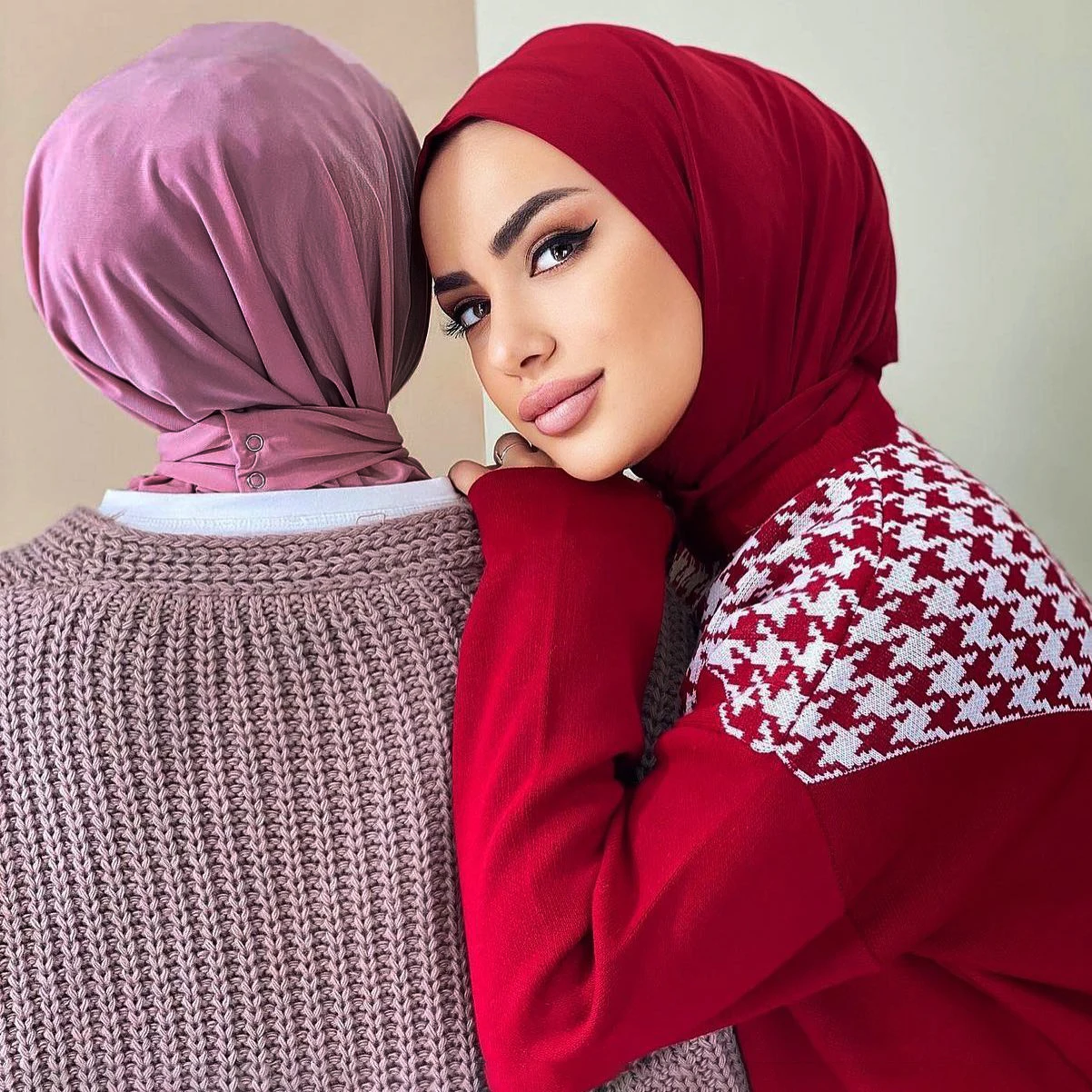 Ready To Wear Sports Instant Hijab With Tie Scarf  Casual Solid Color Fashion Women Muslim Ramadan Eid Mubarak New Abaya Turban