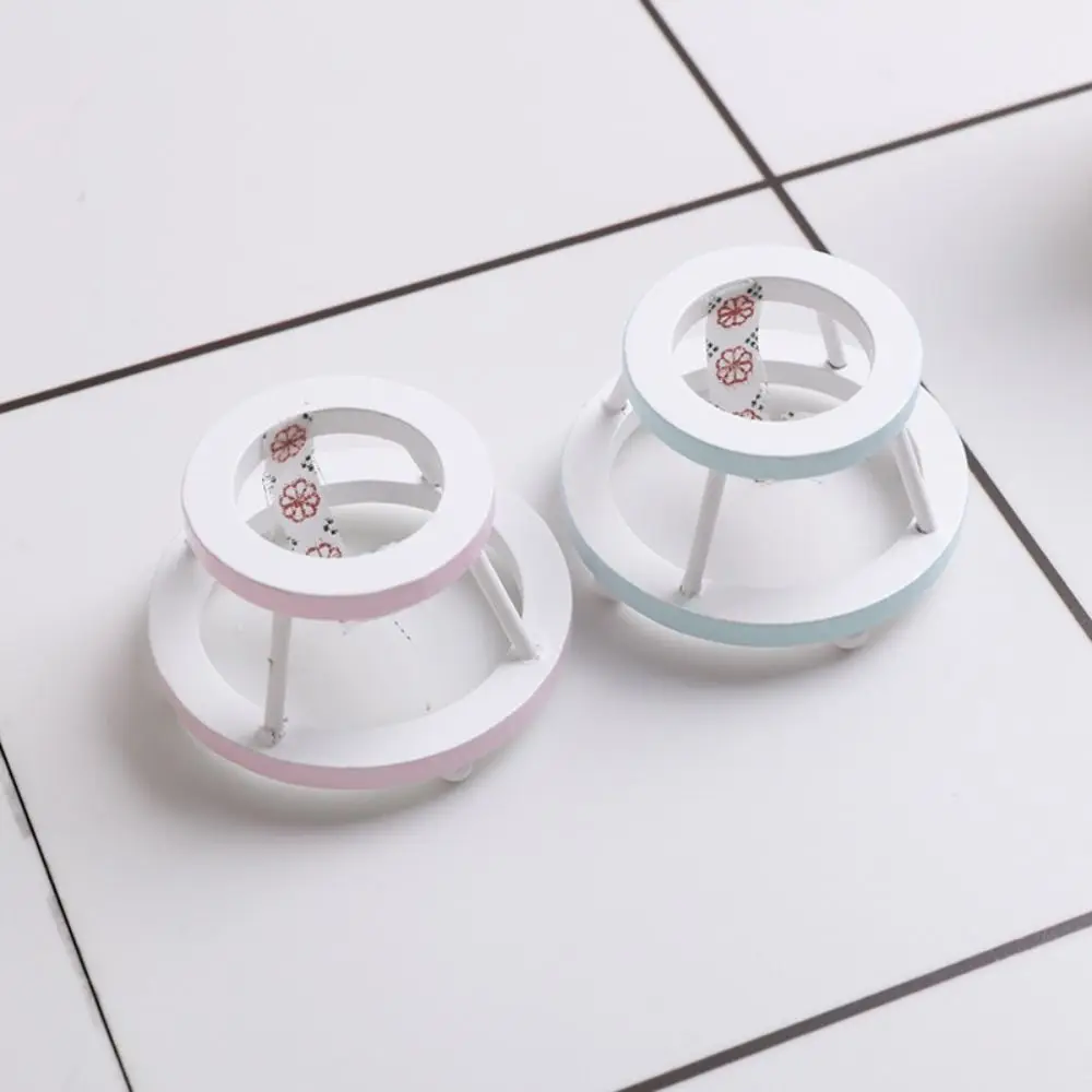 1:12 인형집 나무 말 장난감 인형집 시뮬레이션 식탁 의자 모델 식탁 의자 트로이 목마 인형집 가구