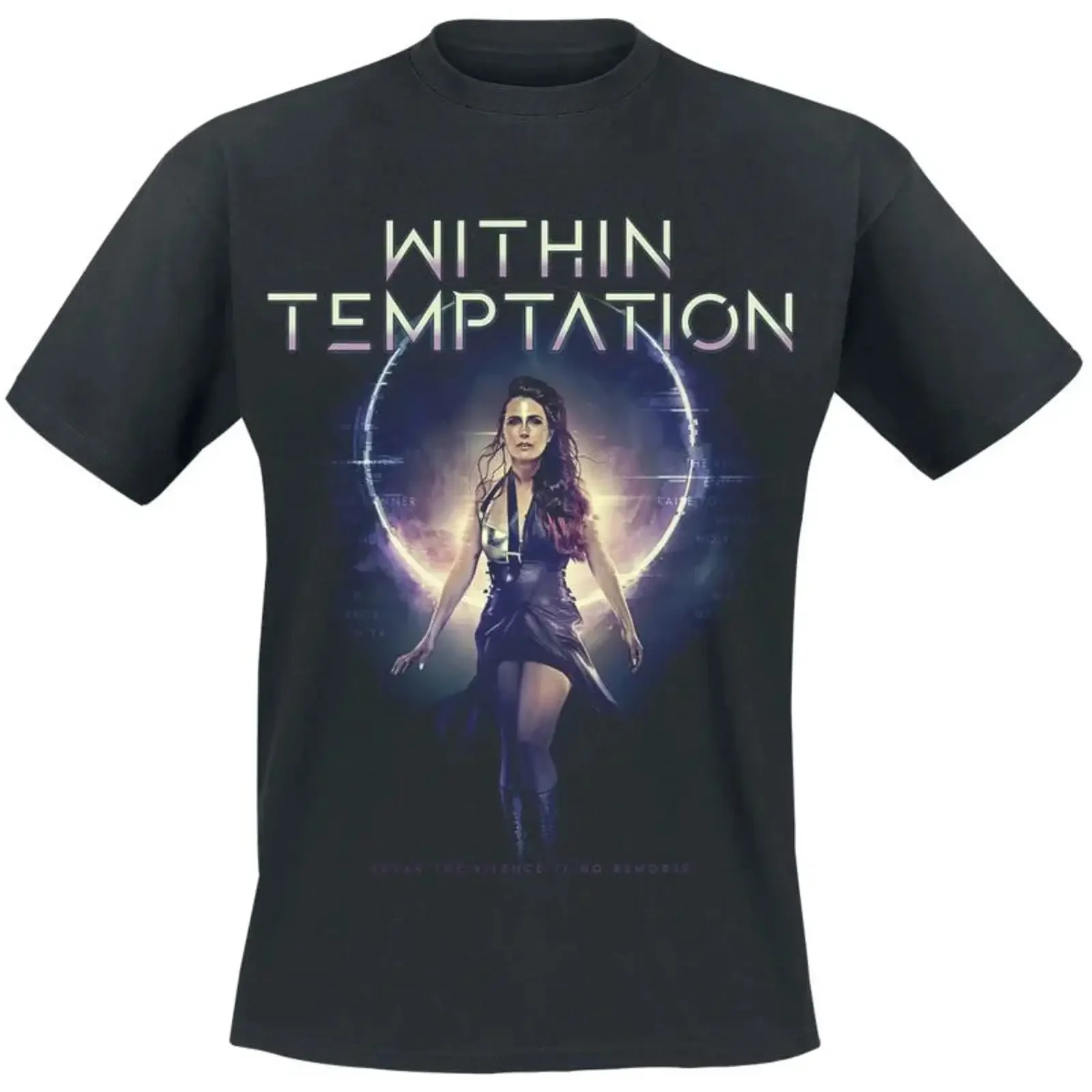 Within Temptation T Shirt Herren Sharon schwarz Band Merch Bands 100 Baumwolle vintage Washed Breathable Stylish streetwear