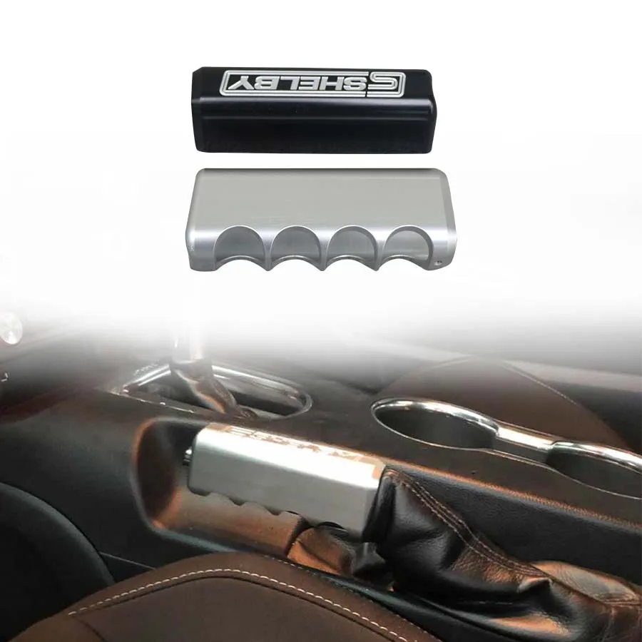 Levier de frein à main en alliage d'aluminium pour Ford Mustang, couvercle de poignée, accessoires d'intérieur de voiture, 2015-2023