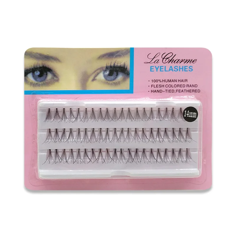 QSTY Handmade 10 D False Eyelashes Grafting Natural Long Faux lashes Extensions Beauty Health Make up Fake lash Wholesale