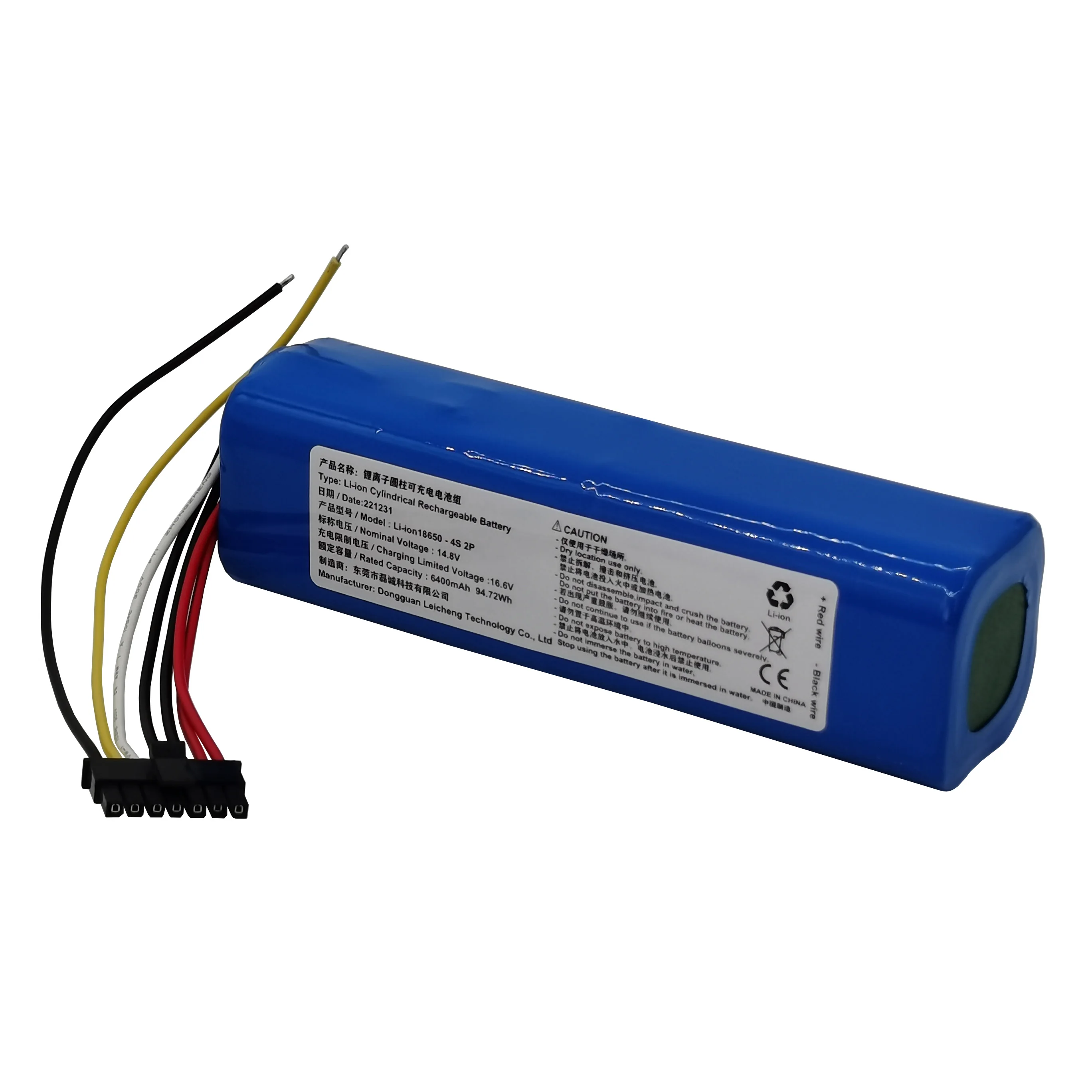 14.4 فولت 14.8 فولت 5200mAh 6400mAh 18650 ليثيوم أيون بطارية قابلة للشحن حزمة 4s 2P ل CONGA 5090 6090 5490 روبوت فراغ جديد للتخصيص