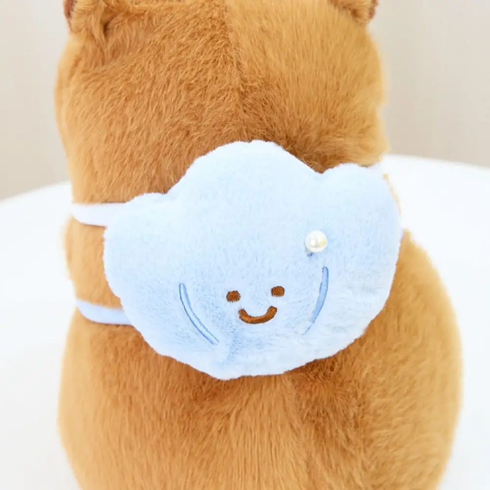 Met Shell rugzak Capybara Knuffel Zomer Simulatie Capibara Anime Pluizige Speelgoed Doek Pop Schattige Pop Capybara Pluche Pop