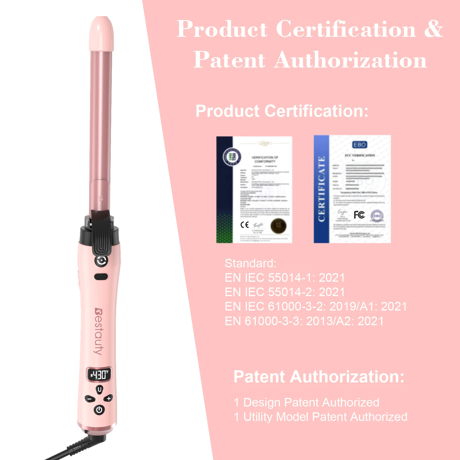 Hair Curler Ceramic Curling Iron Wand Set With Interchangeable Ceramic Barrel & Hair Clip & Heat Protective Glove Hair Tongs
