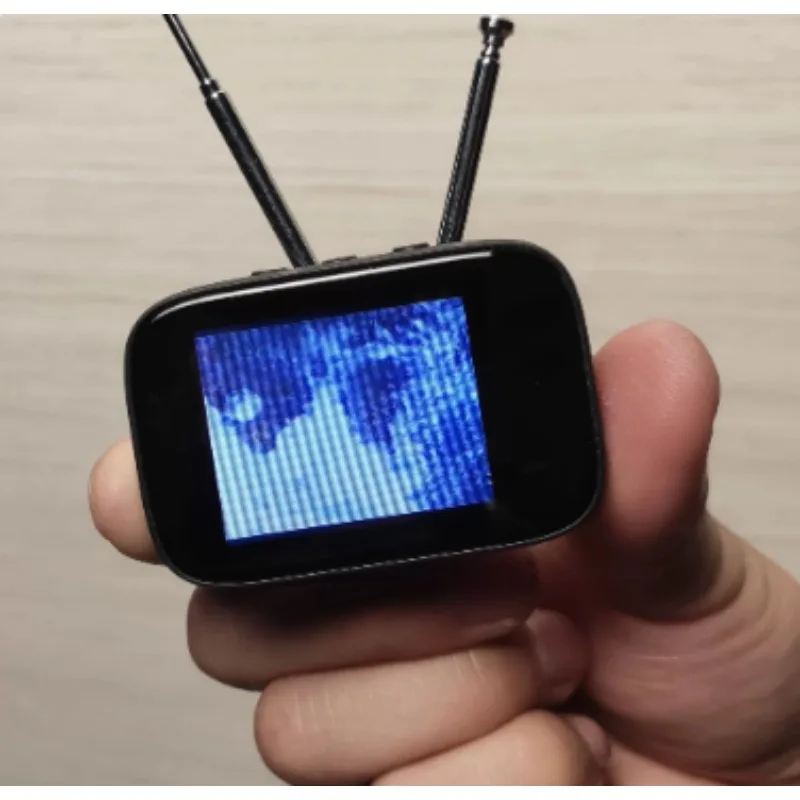 Color Touch Screen Miniature Retro TV Model, Custom Video Simulation TV for Dollhouse Kitchen Home Art Decor