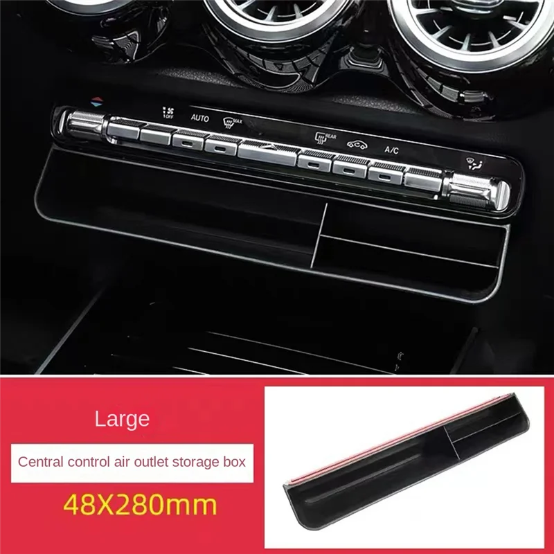 

A77Q-Car Center Consoles Air Outlet Vent Storage Box Trim For Mercedes Benz A B-Class GLB/EQB/GLA/EQA/CLA/GLE/GLS 2019-2024 A Pa