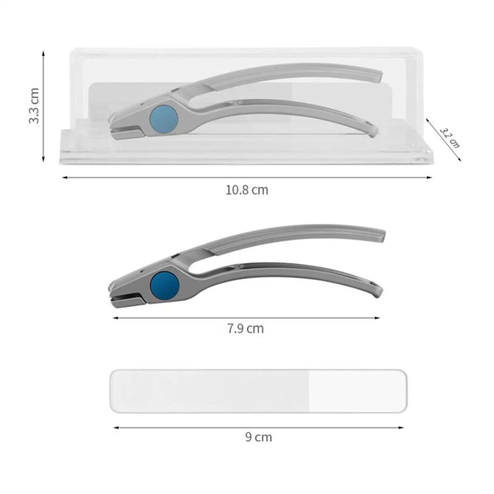 Маникюрный набор, кусачки для ногтей с защитой от брызг, набор кусачек для ногтей со стеклянной пилочкой, кусачки для ногтей с пилочкой