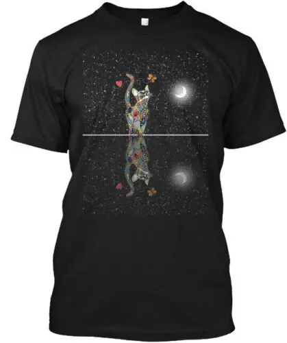 

Cat- Love Moon New T-Shirt Made in the USA Size S to 5XL