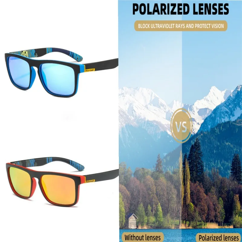 Fashion Brand Polarized Cycling Fishing Running Men Sunglasses UV400 HD Vision Windproof Fashion Goggles TAC Lens Vintage Style