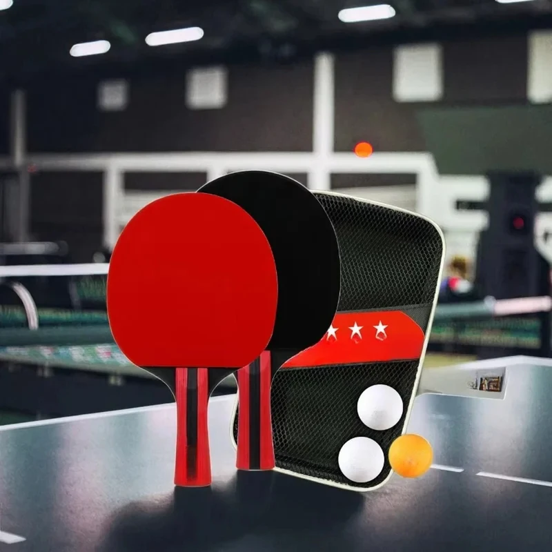 Black/Colored Tle Tennis Racket: Bars+ Balls, Straight/Horizontal