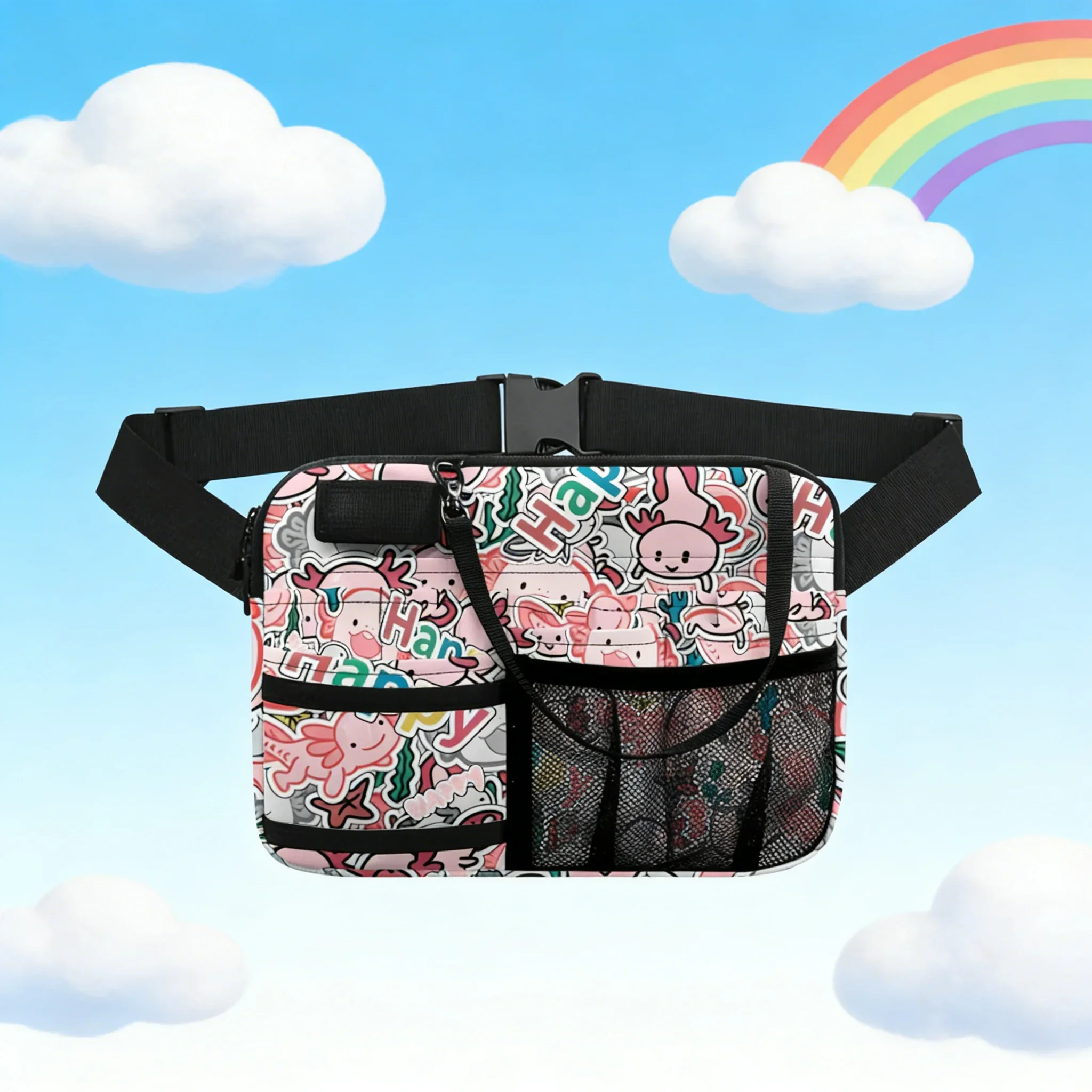 animal-medical-theme-nurse-waist-bag-multi-pocket-utility-fanny-pack-for-vet-nurses-veterinarians-pet-clinic-staff-adjustab