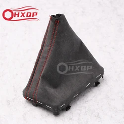 LHD Automatic car Leather GEAR Shift Knob shift knobs Boot FOR AUDI A3 A4 A5 Q3 Q5 2009 2010 2011 2012 2014