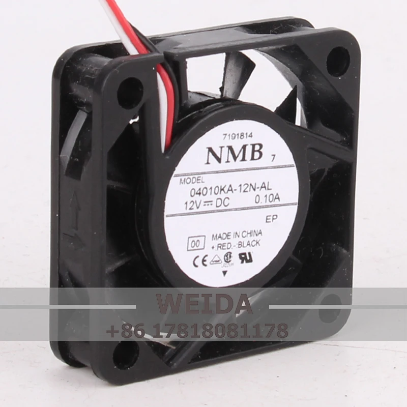 

NMB 24 В 48 В постоянного тока 12 В 0,10 А EC AC 40X40X10 мм 4010 4 см бесшумный источник питания инвертор рассеивания тепла 04010KA-12N-AL охлаждающий вентилятор