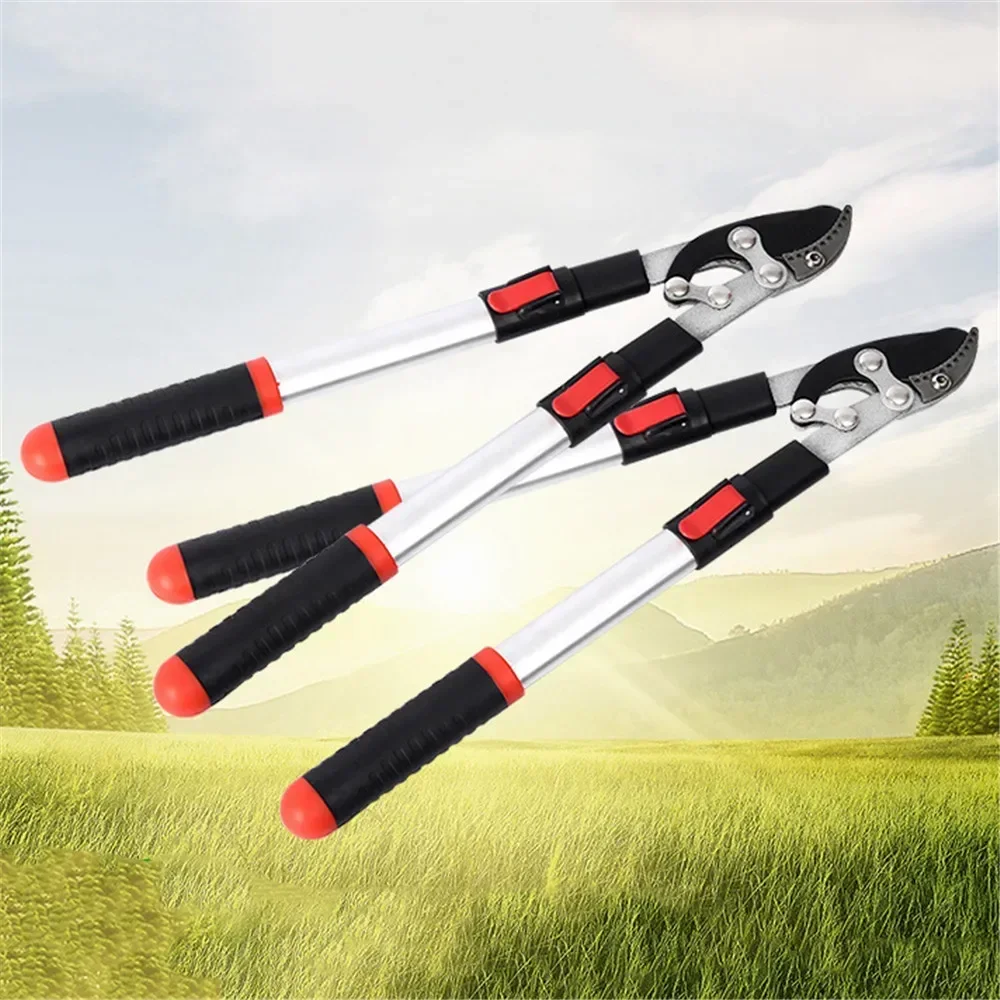 Tijeras para ramas de jardín, podadora larga de acero SK5 estirable, tijeras de podar para árboles frutales, herramienta de jardín, herramientas