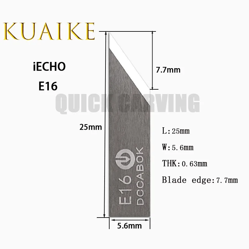 10PCS IECHO Oscillating Blade Vibration Cutting Knife CNC Cutting Machine Cutter IECHO E16L E17L E18 E28 E58 E76 E43-18 E66-2