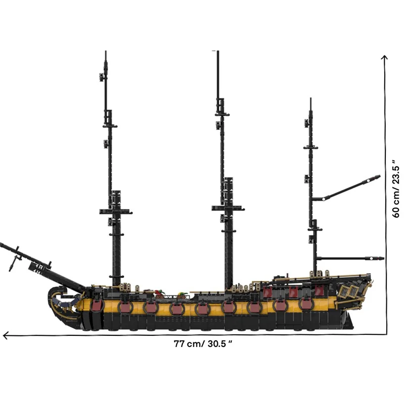 3060 قطعة MOC HMS ثيسوس البحرية الملكية 24-بندقية الفرقاطة النحت نموذج هدية مخصصة لتقوم بها بنفسك لعبة مكعبات البناء