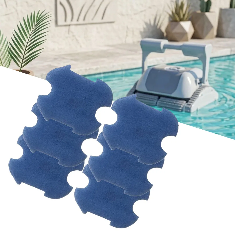 6pc Filter Sponge For Robotic Pool Cleaner A1, 285x245x10mm Replacement Parts, High Efficiency Cotton Foam Debris Trap