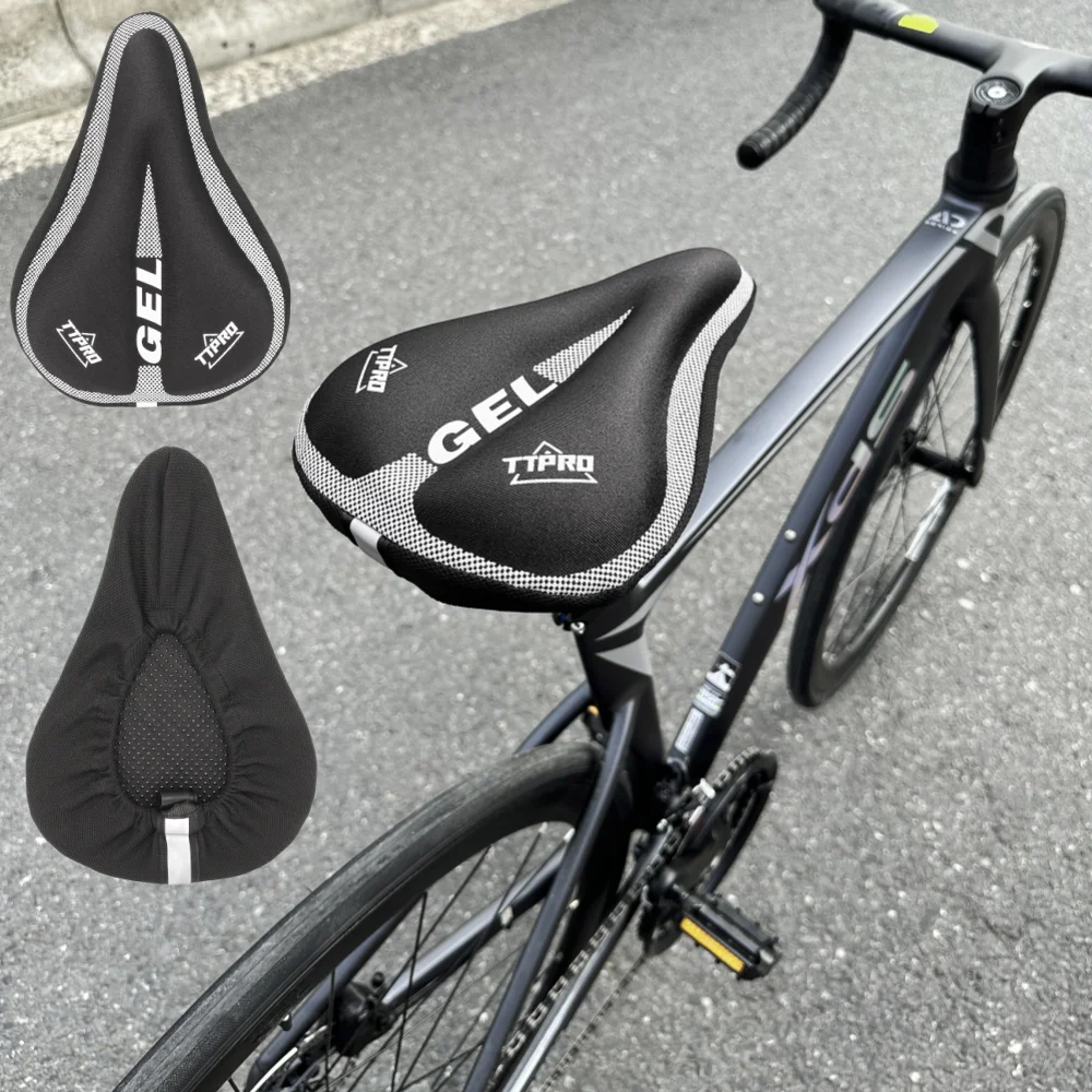 TTPRO Coprisedile per bicicletta 3D Coprisedile per bici MTB imbottito in schiuma morbida Comodo cuscino per sedile Sella per bicicletta Accessorio per bicicletta