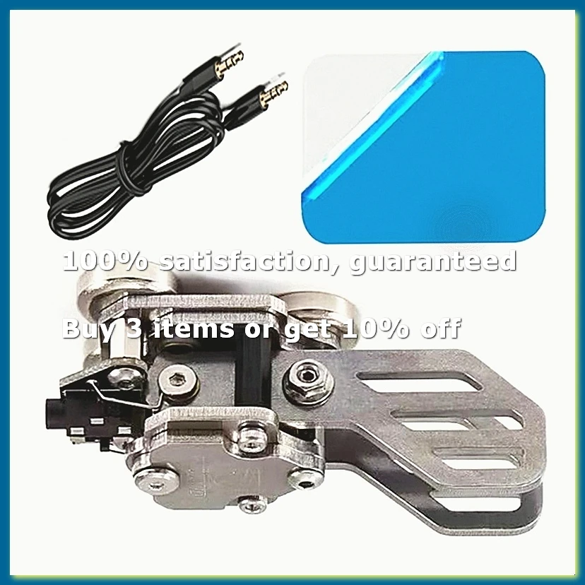Mini CW Morse Key Double Paddle Code Keyer in Aluminium Alloy for Practise Beginner CW Telegraph Shortwave Radio-DTA9