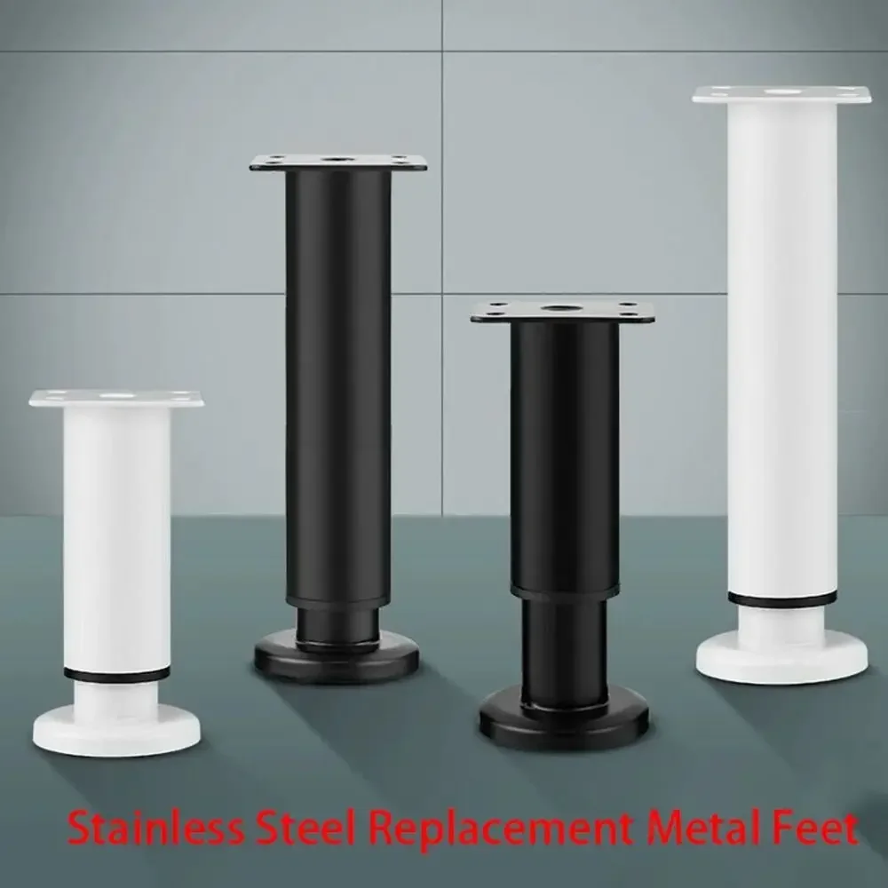 ใหม่สแตนเลสสตีลขาเฟอร์นิเจอร์ปรับเปลี่ยนตารางฟุตยกความสูงทนทานโซฟาเท้าปรับระดับในครัวเรือน