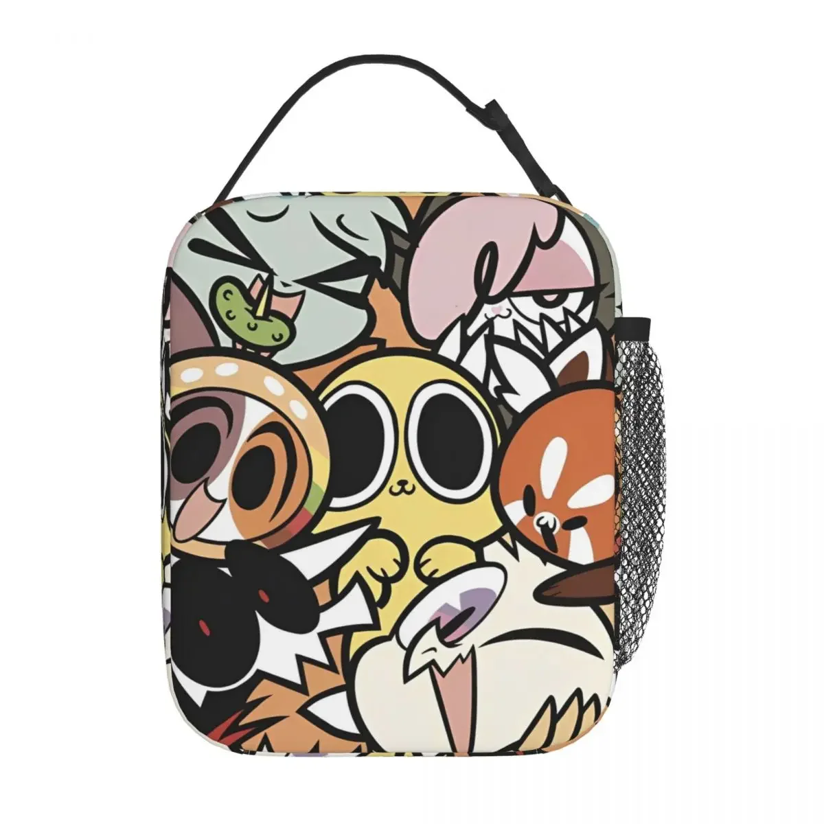 

Термосумка для обеда с изображением куриных наггетсов в стиле аниме, герметичный контейнер для еды, термоконтейнер для путешествий