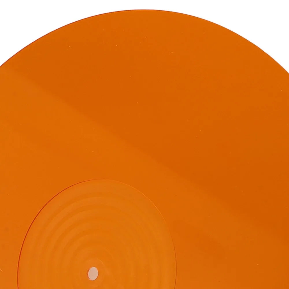 300*3mm Turntable Slipmat Improve Sound Quality Anti Static Record Turntable Pad Better Grip Orange for LP 12 Inch Record