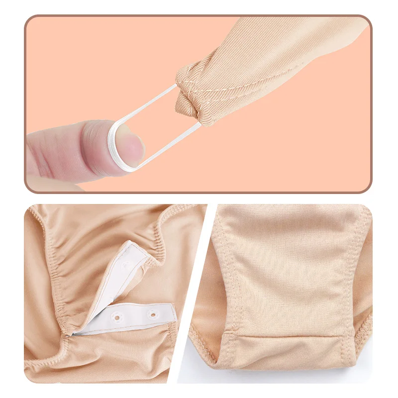 Underwear Dance Ballet Nude Leotard Flesh Long Sleeve High Elastic Children Gymnastics Kids Skin Girls Bodysuit