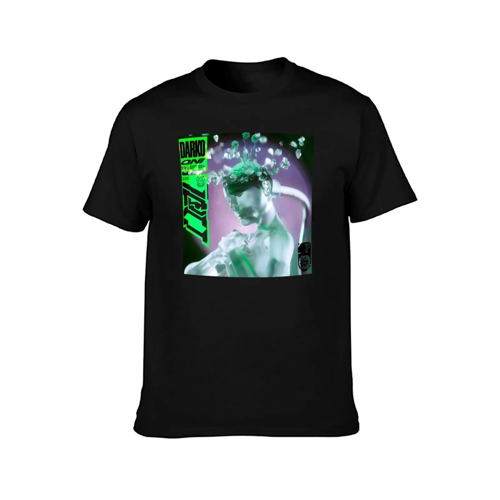 darko us Album T-Shirt, Summer Casual Cotton Tee, Oversized Streetwear Tops, Vintage Graphic Print, Loose Fit Short Sleeve