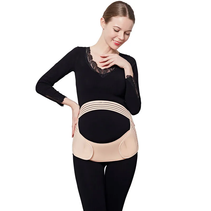 Prenatal Adjustable Belly Support Belt Pubic Pain Waist Support Belt for Pregnant Women with Breathable Support Belly Belt