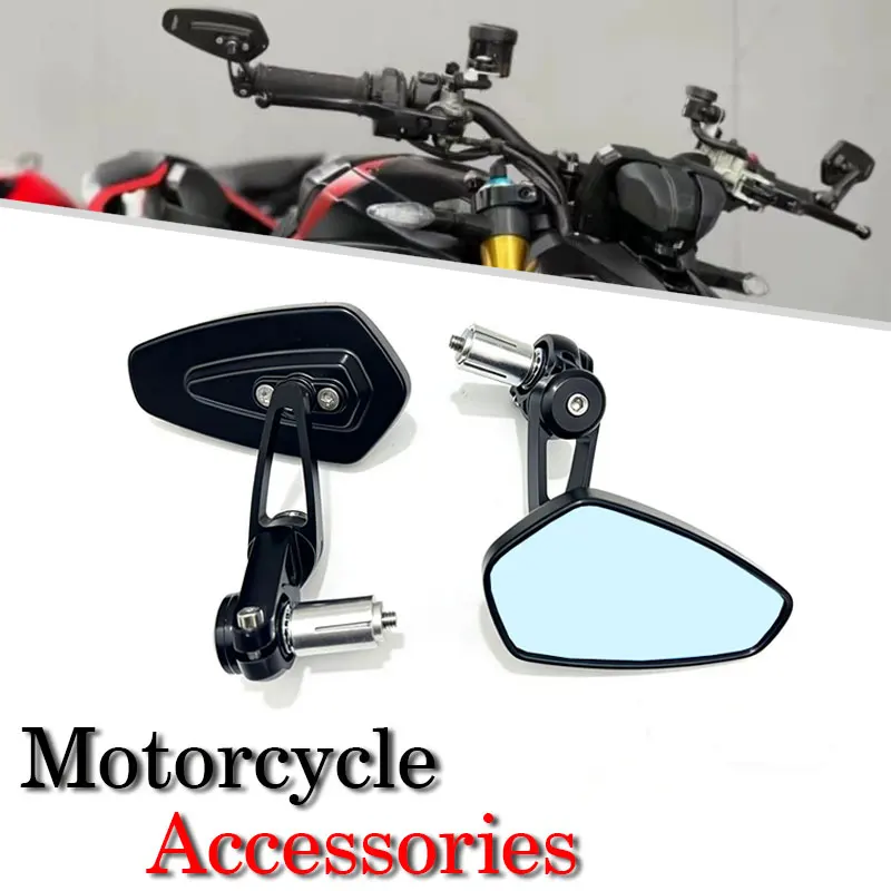 

Universal Motorcycle 7/8" 22mm Handle Bar End Rearview Mirror For Kawasaki NINJA 650R ER6F ER6N VERSYS W800 SE Z750