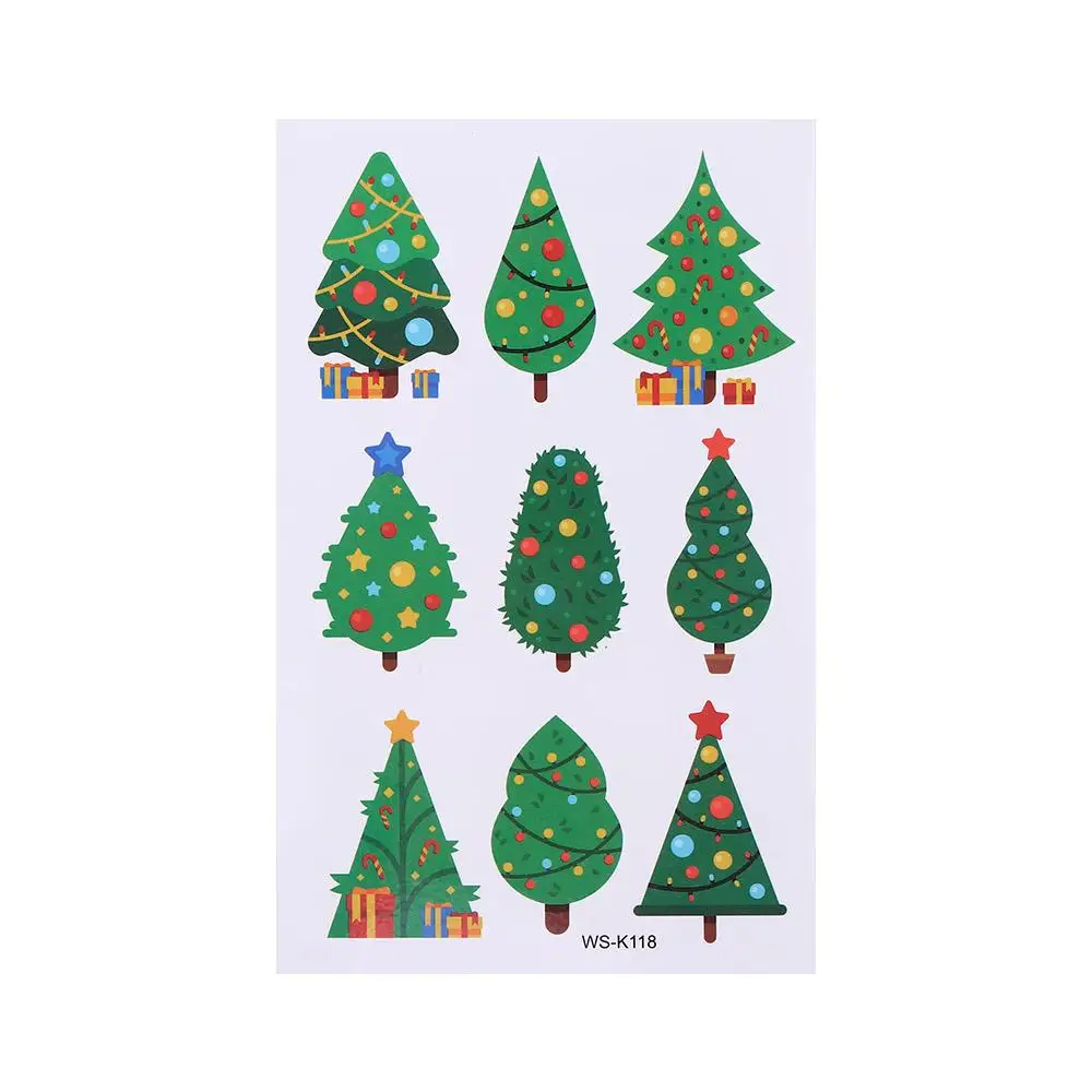 طويلة الأمد الذراع الرقبة الكرتون الساق تزيين هدية وهمية الوشم عيد الميلاد الوشم ملصقات الجسم ملصقات فنية الوشم المؤقت