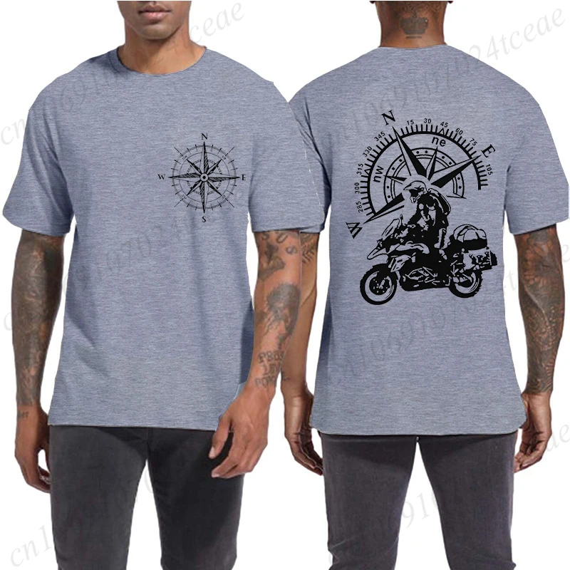 

Men Women's T-shirt Casual Short Sleeve T-shirt Motorbike Funny Mountain Adventure Motorcycle Graphic Summer Tshirt Male Shirts