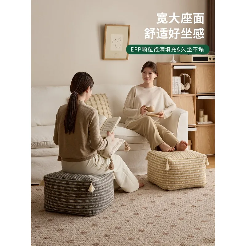 Lazy life pedal living room lazy sofa footstool small futon pad home door shoe change stool balcony bay window seat pier
