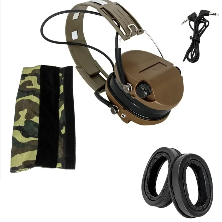 Tactical Headset MSASORDIN Ear Protection Hunting Electronic Noise Cancelling Shooting Headset for Outdoor Airsoft Sports