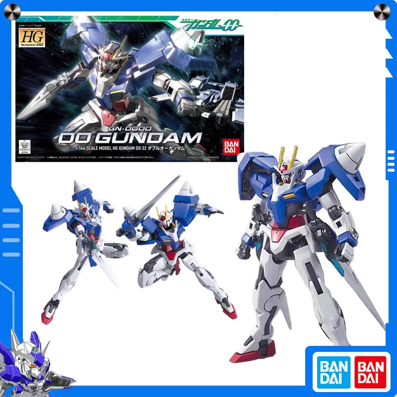 

Original Bandai Gundam 00 (Double O) 1/144 HG 00 Gundam Anime Action Figure Assembly Model Collect Ornament Festival Gift
