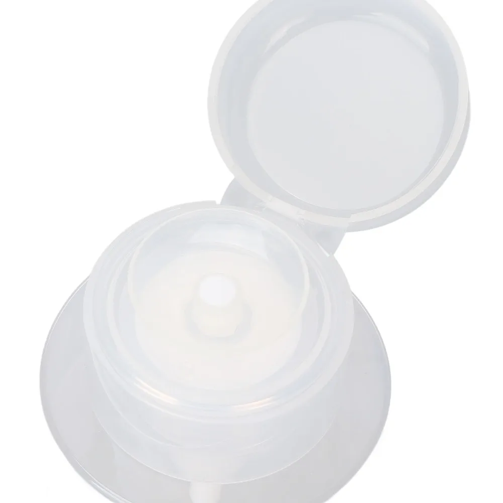300ml Press Pump Dispenser Bottle Clear Bottle Push Top Container Nail Remover Liquid Bottle Nail Liquid Subpackaging Bottle