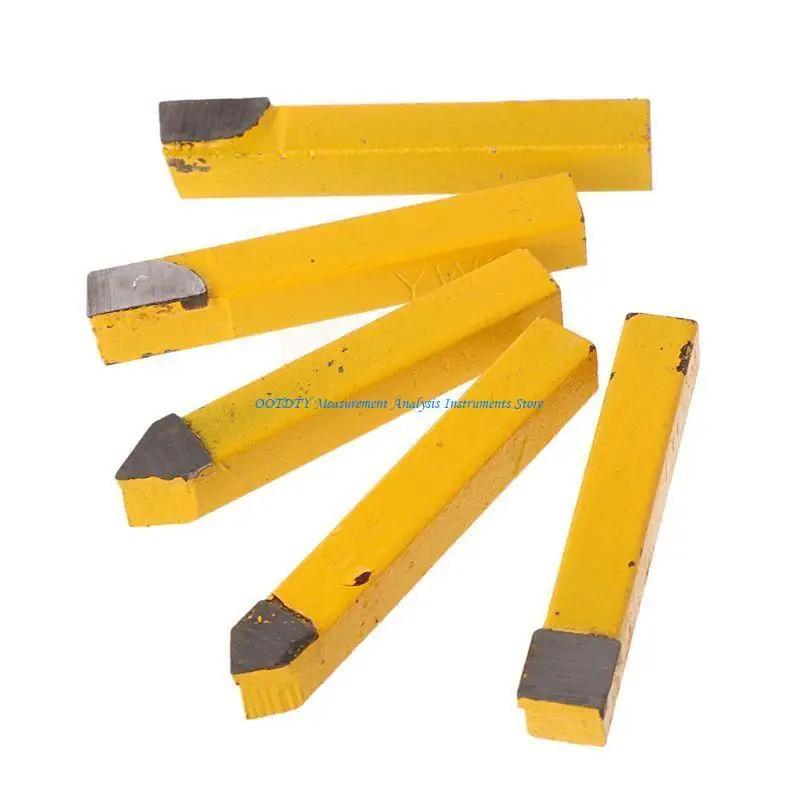 

367D 9Pcs 8x8mm Tipped Lathe Metal Cutter Bit Cutting Tool Set Turning Boring