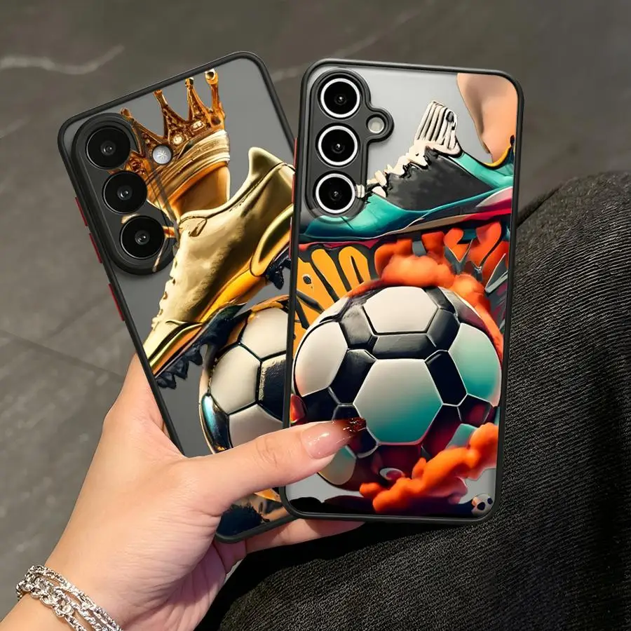Sneakers Football Case for Samsung Galaxy A35 A56 A55 A73 A33 A14 A23 A53 A52S A72 A34 A36 A54 A17 A52 A16 A15 Phone Cover